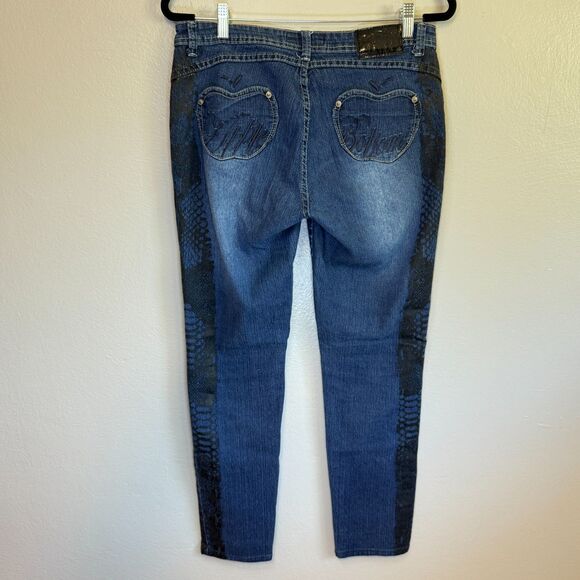 VTG Apple Bottom Jeans Women Blue Skinny Apple Pockets Y2K Hip Hop Denim Size 10 - Picture 7 of 12